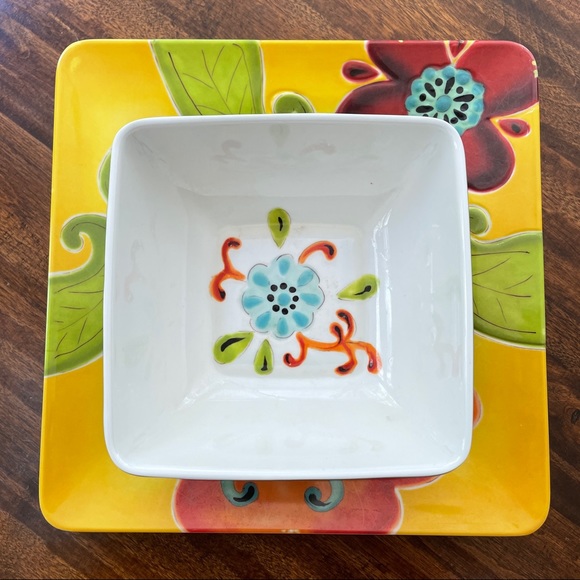 Coordinating Laurie Gates plate and bowl - Picture 1 of 8